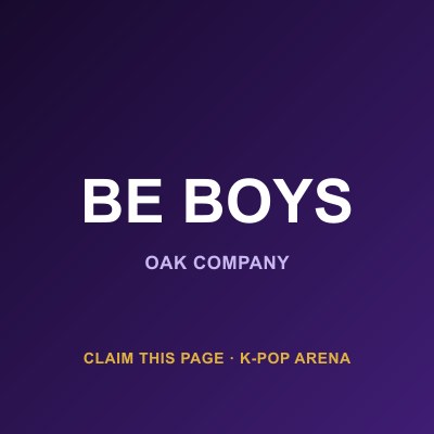 BE BOYS official photo
