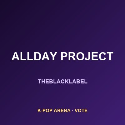 ALLDAY PROJECT official photo